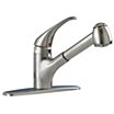 Straight-Spout Single-Joystick-Handle Single-Hole Deck-Mount Kitchen Sink Faucets image