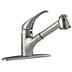 Straight-Spout Single-Joystick-Handle Single-Hole Deck-Mount Kitchen Sink Faucets