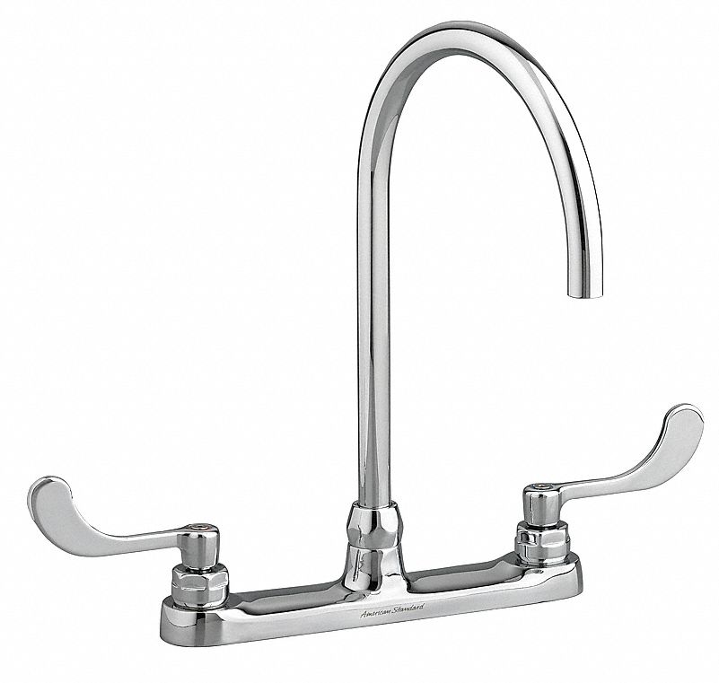 GOOSENECK KITCHEN/BATHROOM FAUCET: AMERICAN STD, MONTERREY, CHROME FINISH, 1.5 GPM, MANUAL