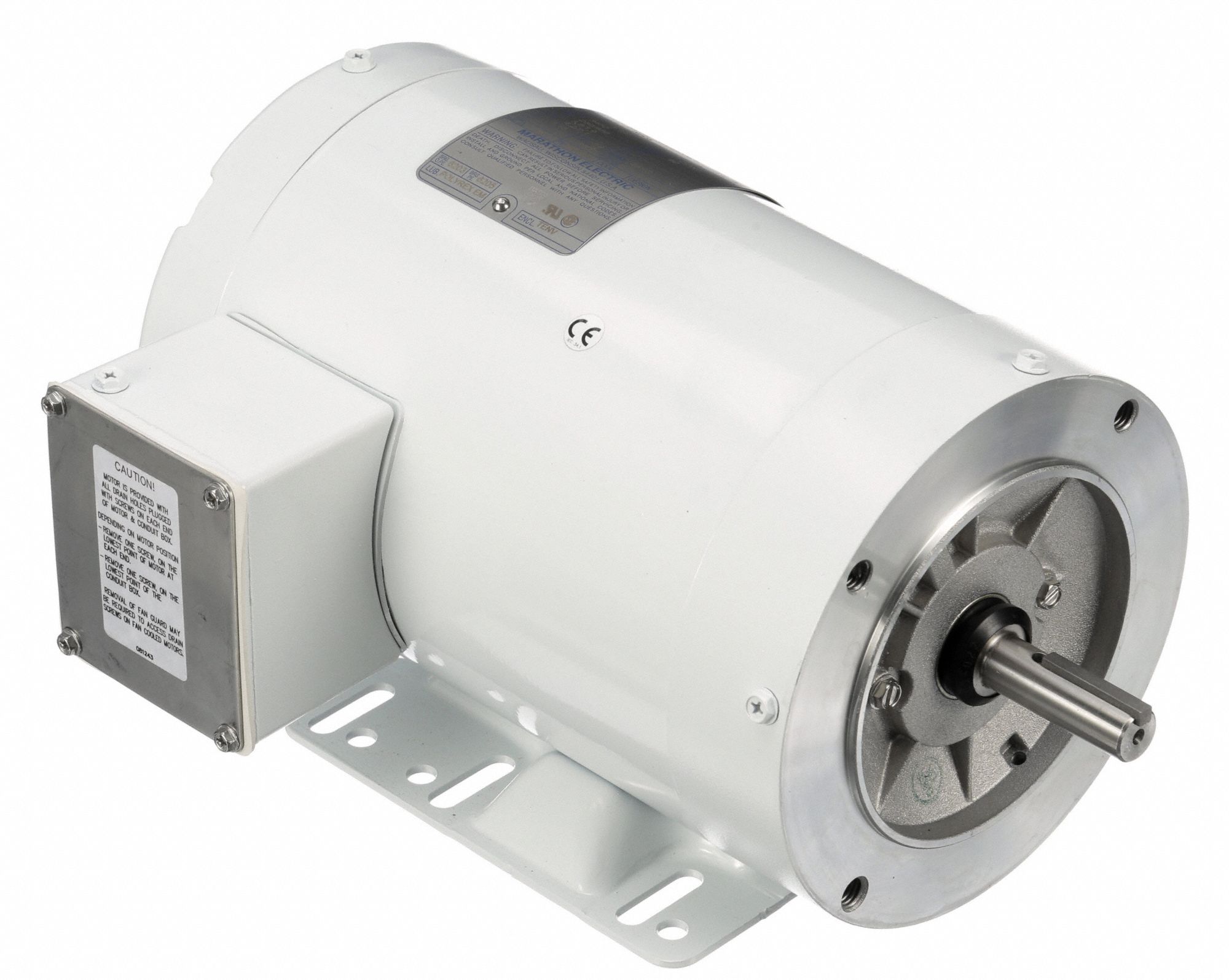 US Motors Washdown, 3 Phase, 5 HP, 3-Phase, 1755 RPM Motor, WD5P2DC