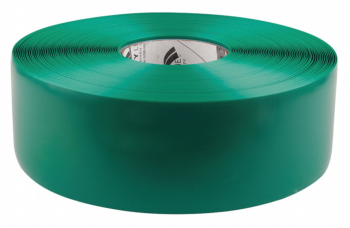 MIGHTY LINE Floor Marking Tape, Solid, Continuous Roll, 3 in Width, 1