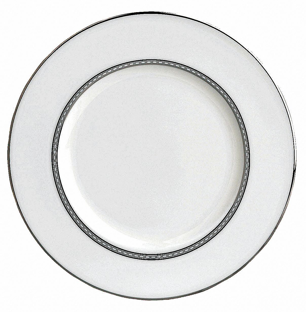 24T557 - Accent Plate 9 In Wht/Silver PK12