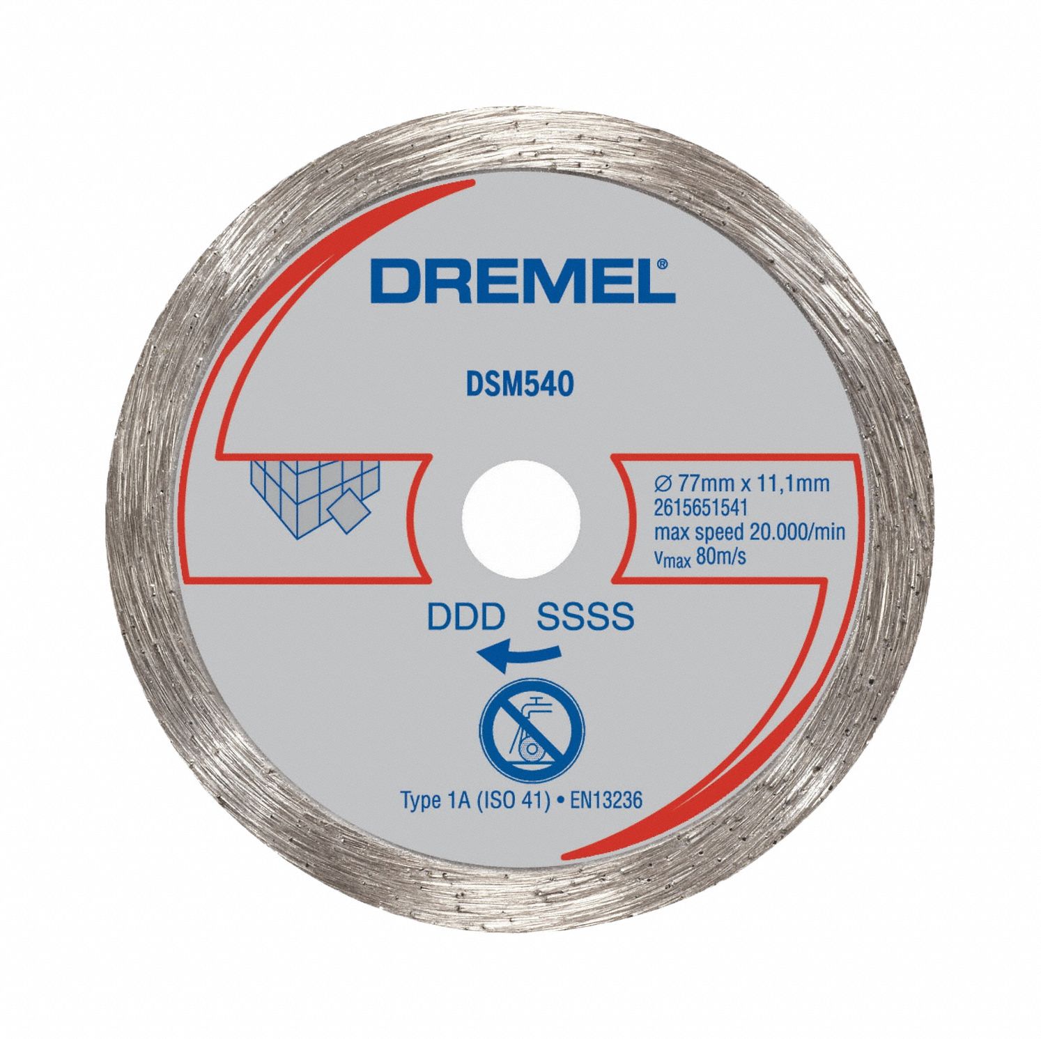 DREMEL CutOff Wheel, 33/8"x.750"x7/8", 20000rpm 24T739SM540 Grainger