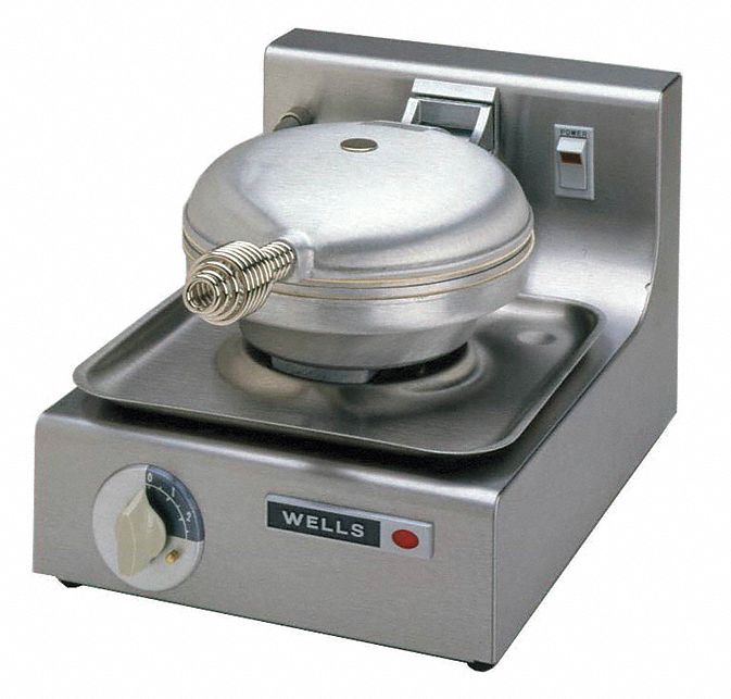 7 in Cooking Surface Wd, Waffle Baker 24T806WB1E Grainger