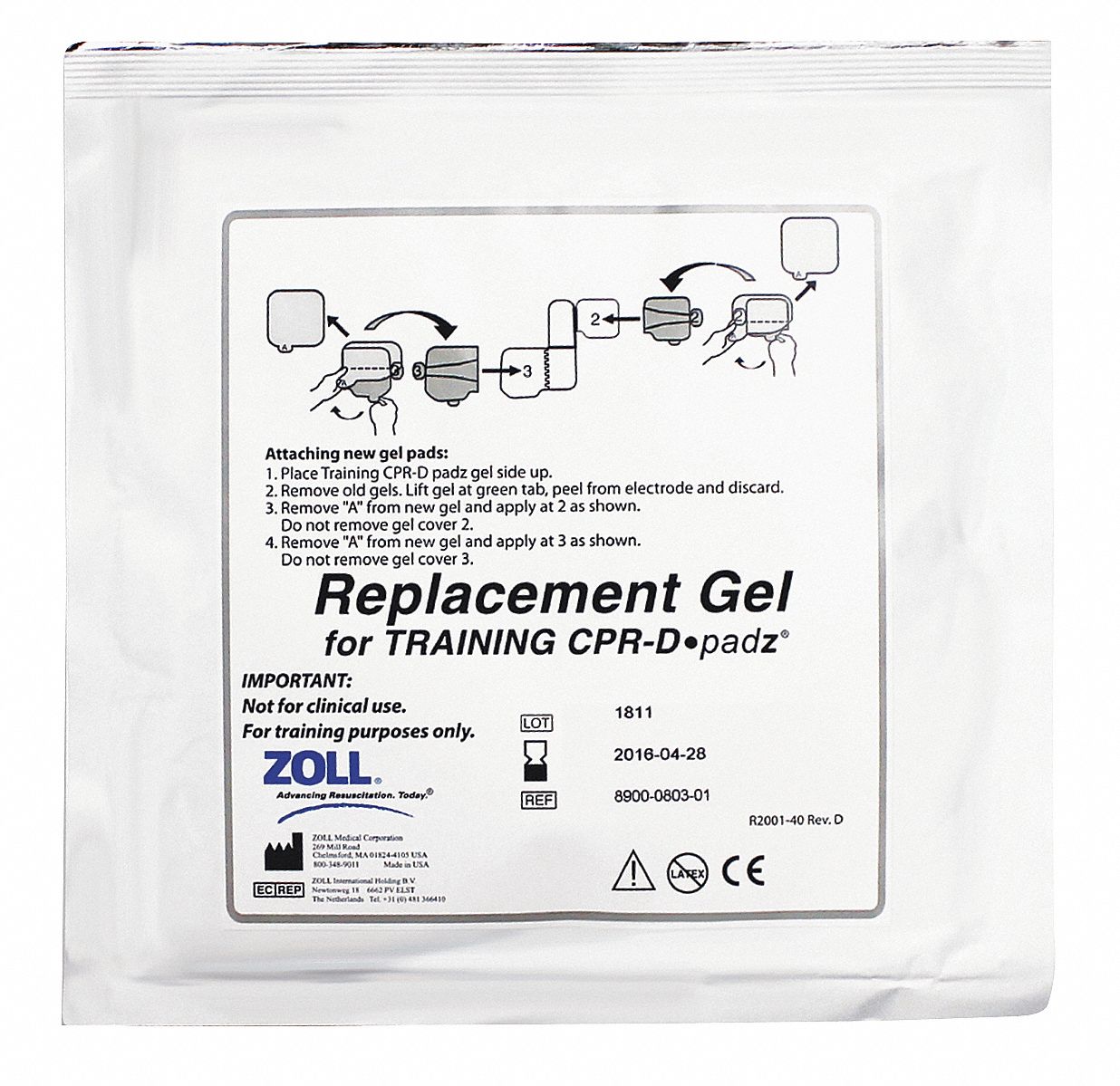 AED Plus Training Adhesive Gel Pads
