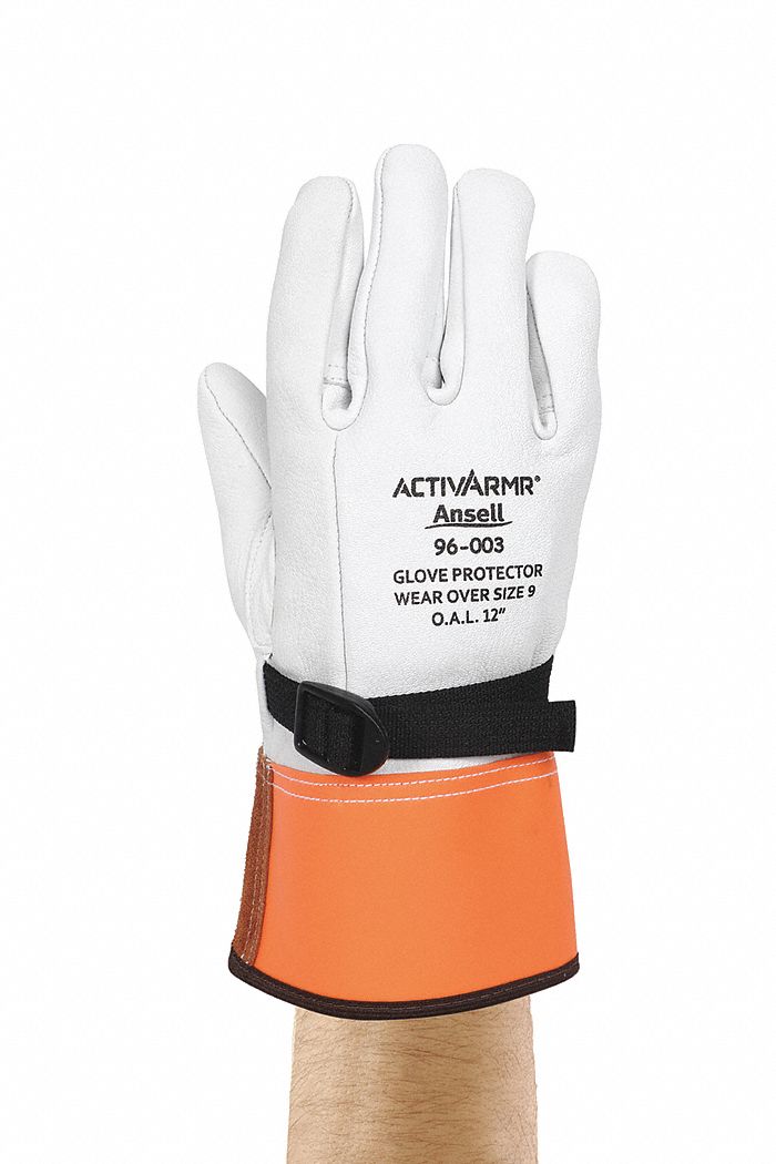 Straight Thumb, 12 in Glove Lg, Electrical Glove Protector 24TM6796