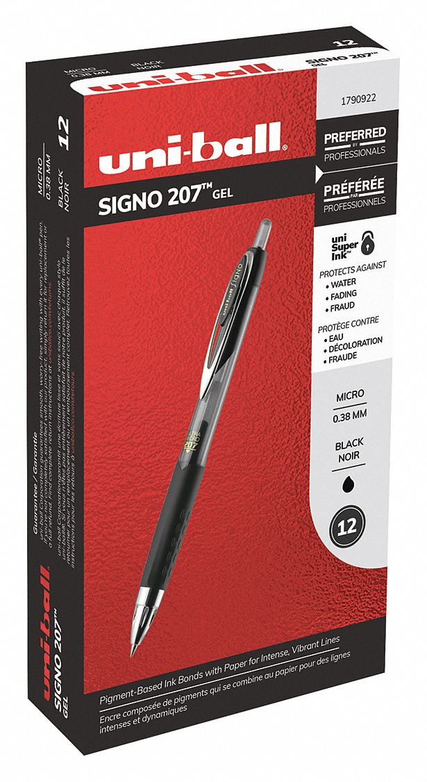 Rollerball Pens Black PK12