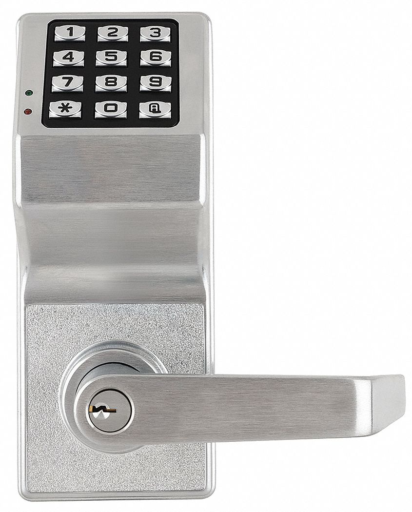 Electronic Keyless Lock: Entry with Key Override, Proximity and Keypad, Cylindrical Mounting