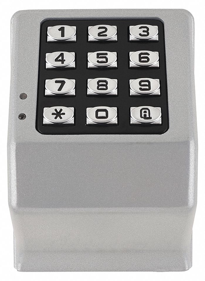 Keyless Access Control Keypad: 1 7/8 in Dp, 2 3/4 in Wd