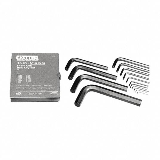 Hex Key Set, Metric, Socket Head Screw - Grainger