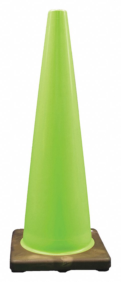 ONE 28IN GREEN FLUORESCENT PVC TRAF