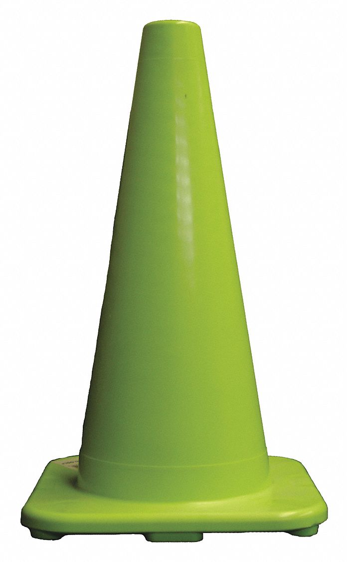 ONE 18IN GREEN FLUORESCENT PVC TRAF