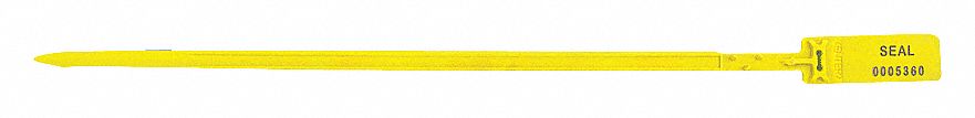 CINCH SEAL, SECURITY, NO EXPIRATION TIME, YELLOW, 13.21 X 0.30 X 0.31 IN, POLYPROPYLENE