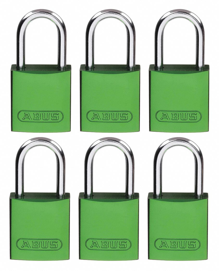Brady SafeKey Padlock Aluminum 3-pack – Lockout Padlock With Key – Lockout Tagout Security Lock For Indoor And Outdoor Use – Shackle Height 38.10 Mm – Keyed Alike – Red