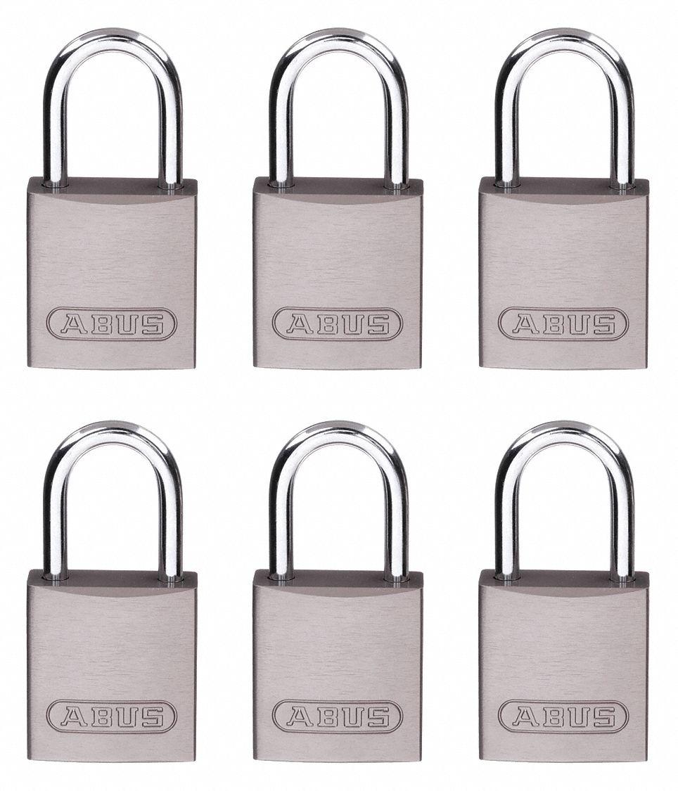BRADY, Keyed Alike, Aluminum, Lockout Padlock 24UY67133296 Grainger
