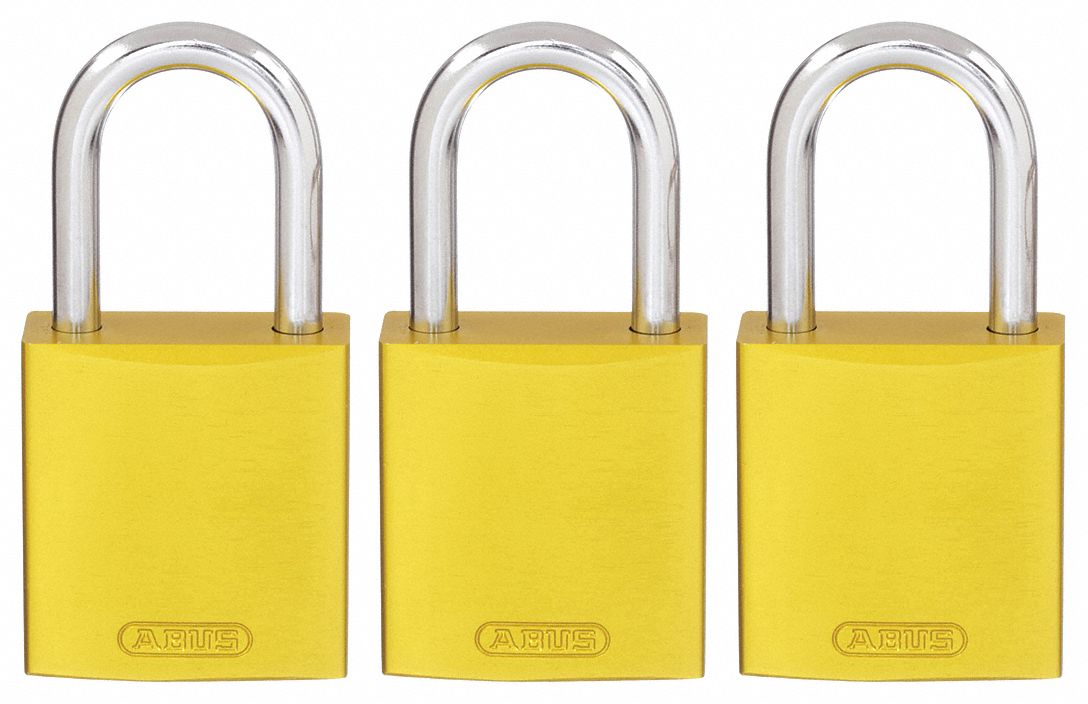 BRADY, Keyed Alike, Aluminum, Lockout Padlock 24UY70133282 Grainger