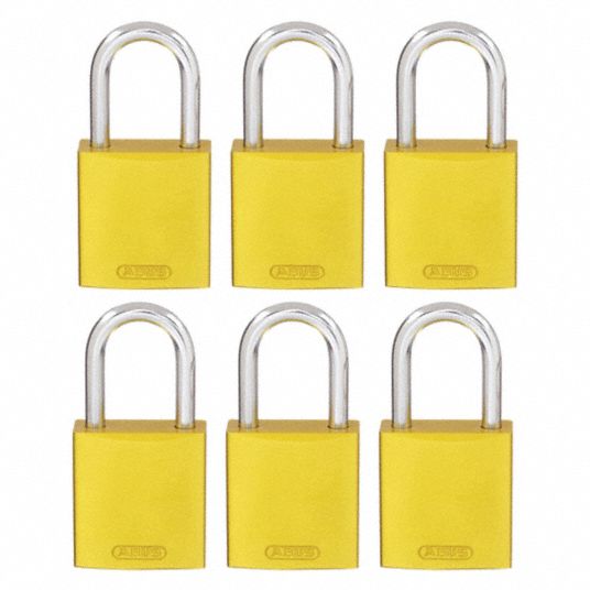 Aluminum Safety Lockout Padlocks - Keyed Alike Sets, Unique Quantity and  Color, Brady