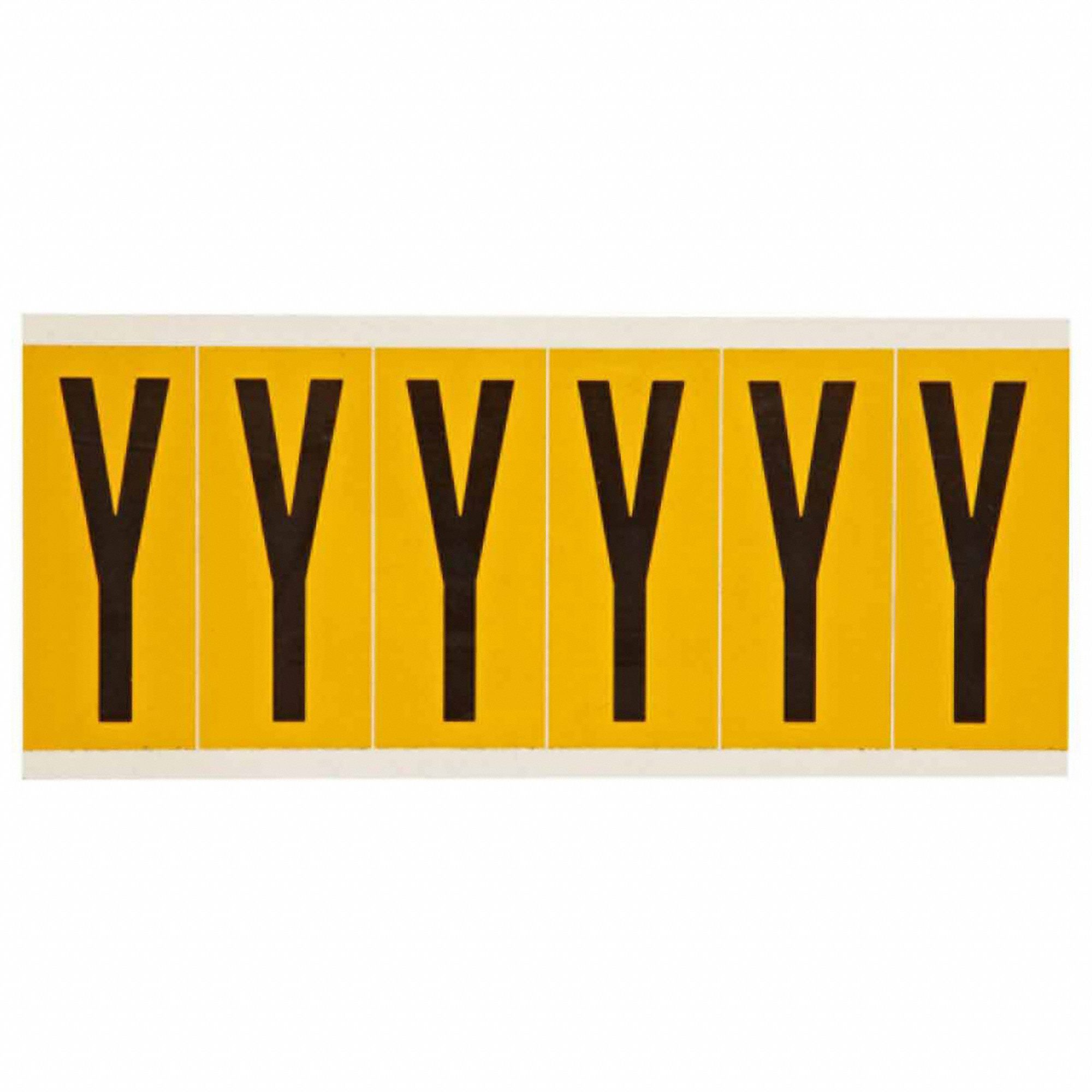 Letter Label: 3 in Character Ht, Indoor/Outdoor, Non-Reflective, Gothic, Black, Characters Included