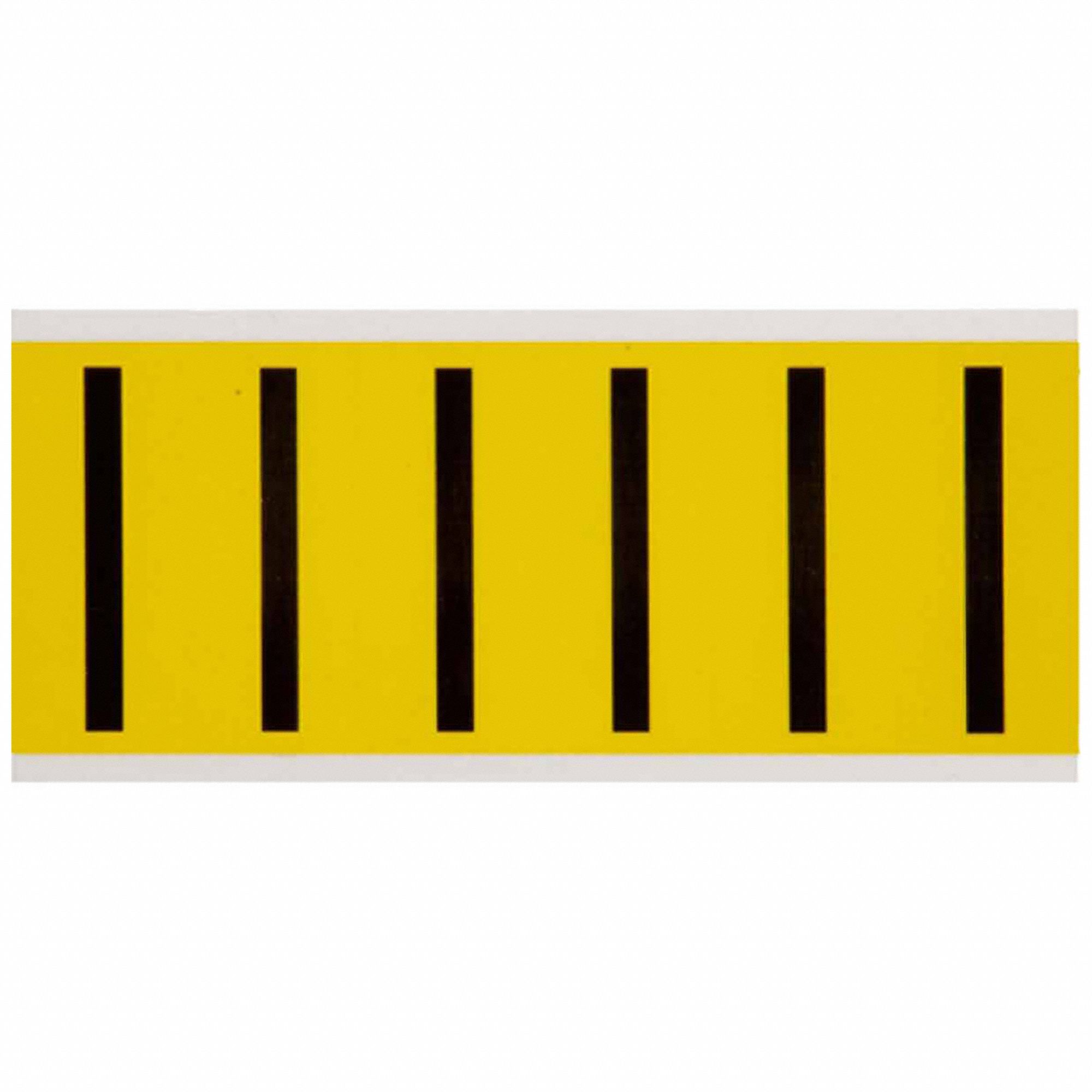 Letter Label: 3 in Character Ht, Indoor Only, Non-Reflective, Gothic, Black, I, Die Cut, Uppercase