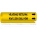Heating Return Wrap-Around Pipe Markers