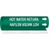Hot Water Return Wrap-Around Pipe Markers