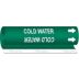 Cold Water Wrap-Around Pipe Markers