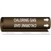 Chlorine Gas Wrap-Around Pipe Markers