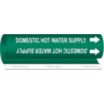 Domestic Hot Water Supply Wrap-Around Pipe Markers