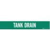 Tank Drain Adhesive Pipe Markers