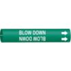 Blow Down Snap-On Pipe Markers