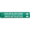 Boiler Blow Down Snap-On Pipe Markers