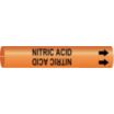 Nitric Acid Snap-On Pipe Markers