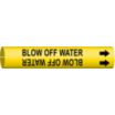 Blow Off Water Snap-On Pipe Markers