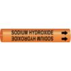 Sodium Hydroxide Snap-On Pipe Markers