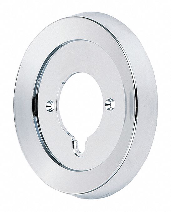 ESCUTCHEON: SYMMONS, FOR USE WITH SYMMONS SHOWER FAUCETS, 0 HANDLES, CIRCLE TRIM PLATE