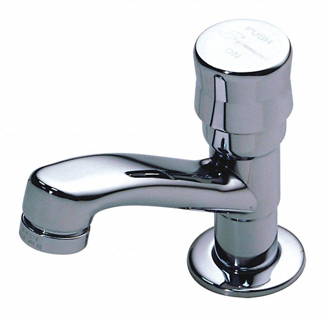 Symmons Low Arc Bathroom Sink Faucet Metering Faucet Handle Type