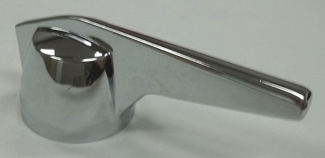 HANDLE: FITS SYMMONS BRAND, DOME LEVER HANDLE, CHROME FINISH, BUTTON/HANDLE/SCREW