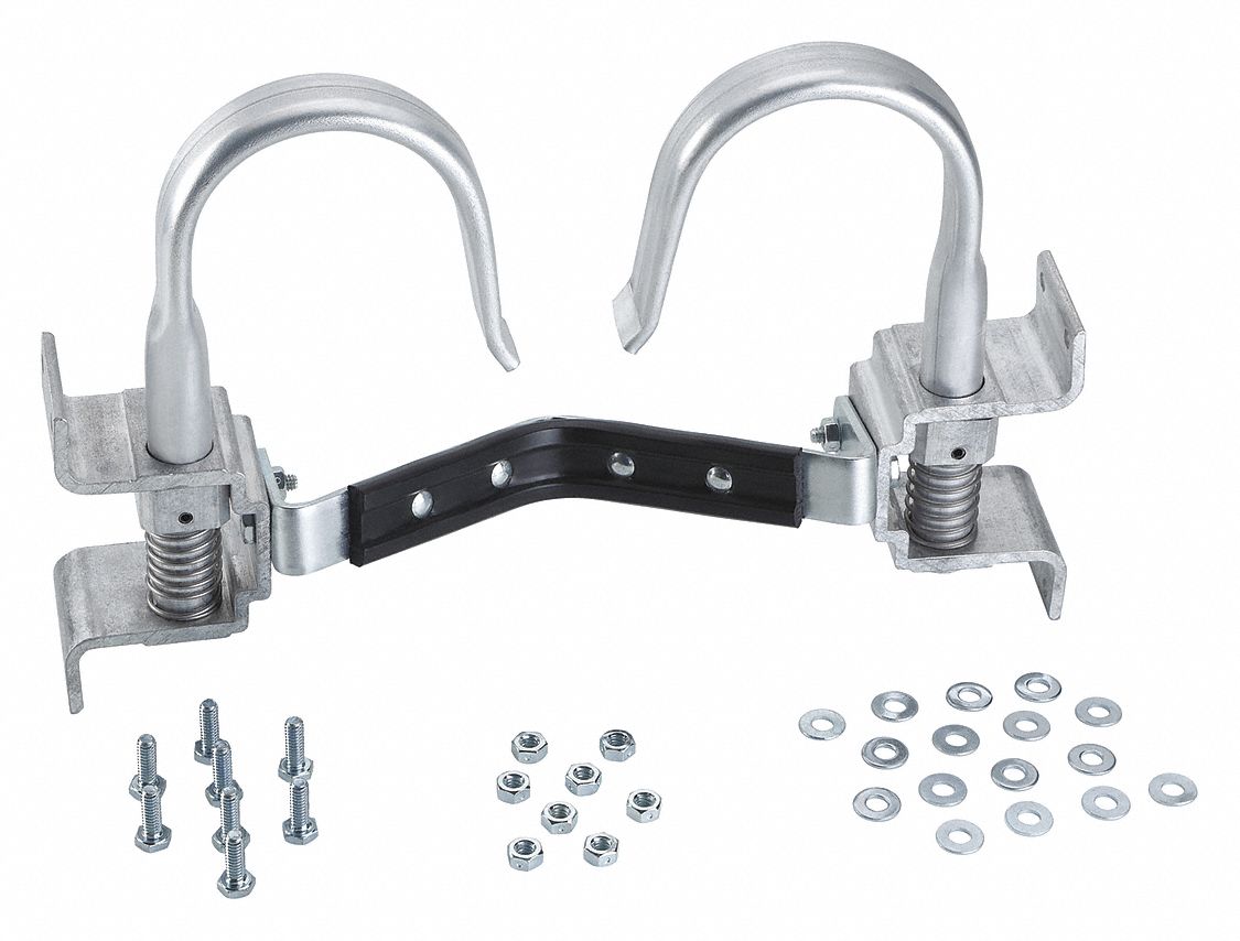 Ladder Pole Grip and Cable Hook: For Extension Ladders, 2.3 in Overall Lg