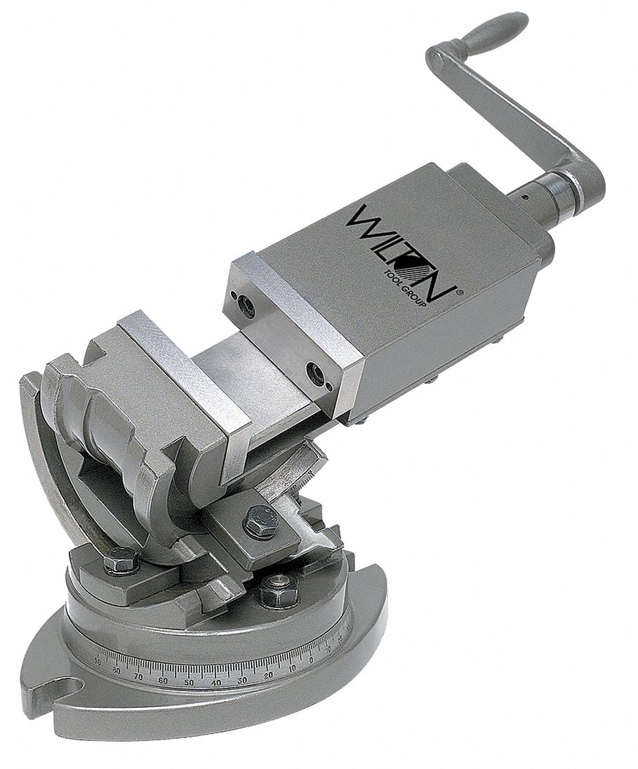 Machine Vise: 6 in Jaw Face Wd, 6 in Max Jaw Opening, 1 3/4 in Throat Dp