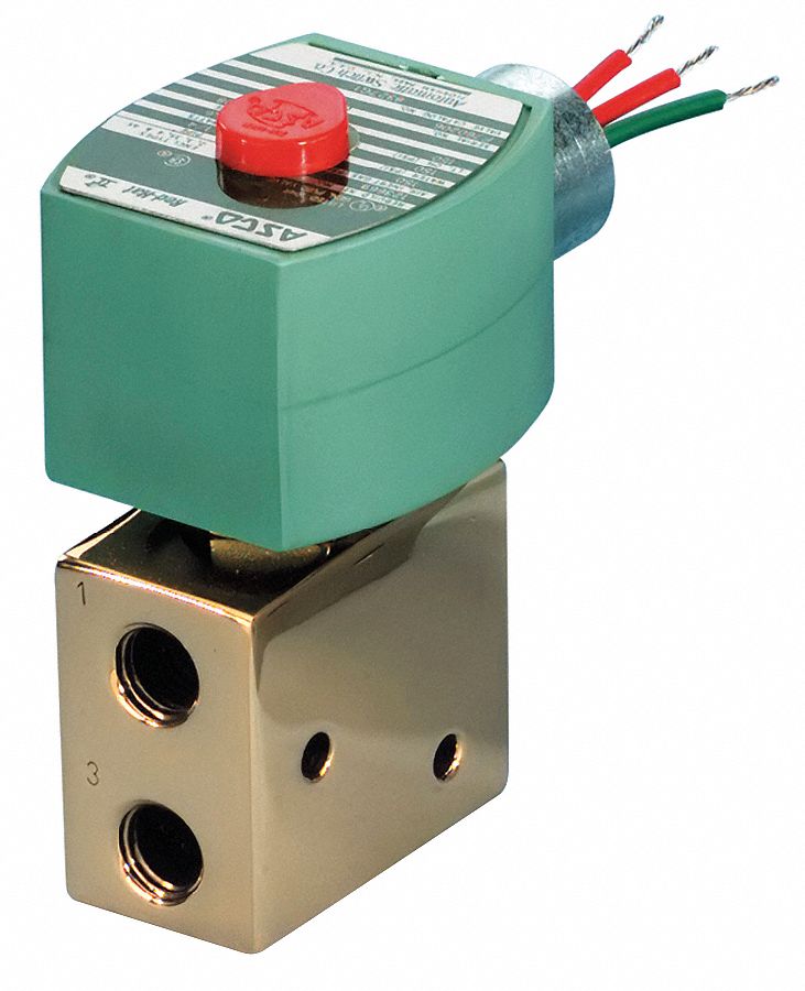 Solenoid Valve: 3-Way, Configurable, 1/4 in Pipe Size, 120V AC, Explosion Proof/Watertight