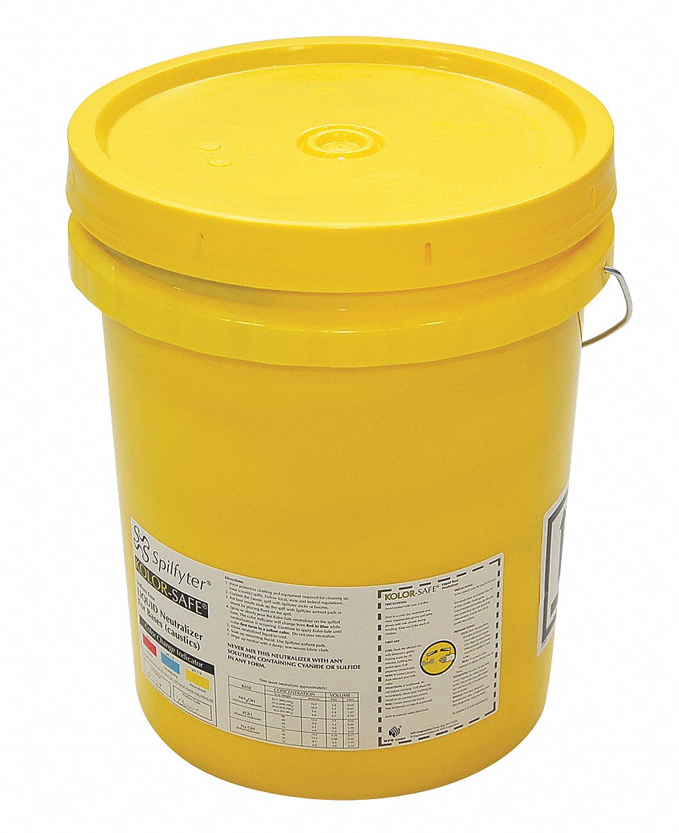 Liquid Base Neutralizer Spill Kit, Bucket