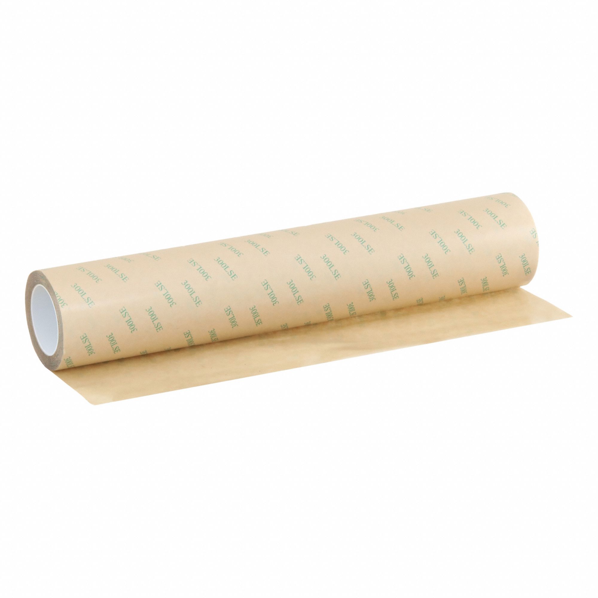 Transfer Tape: 12 in Wd, 5 yd Lg, 6.7 mil Thick, Polycoated Kraft Paper, Acrylic, Transparent