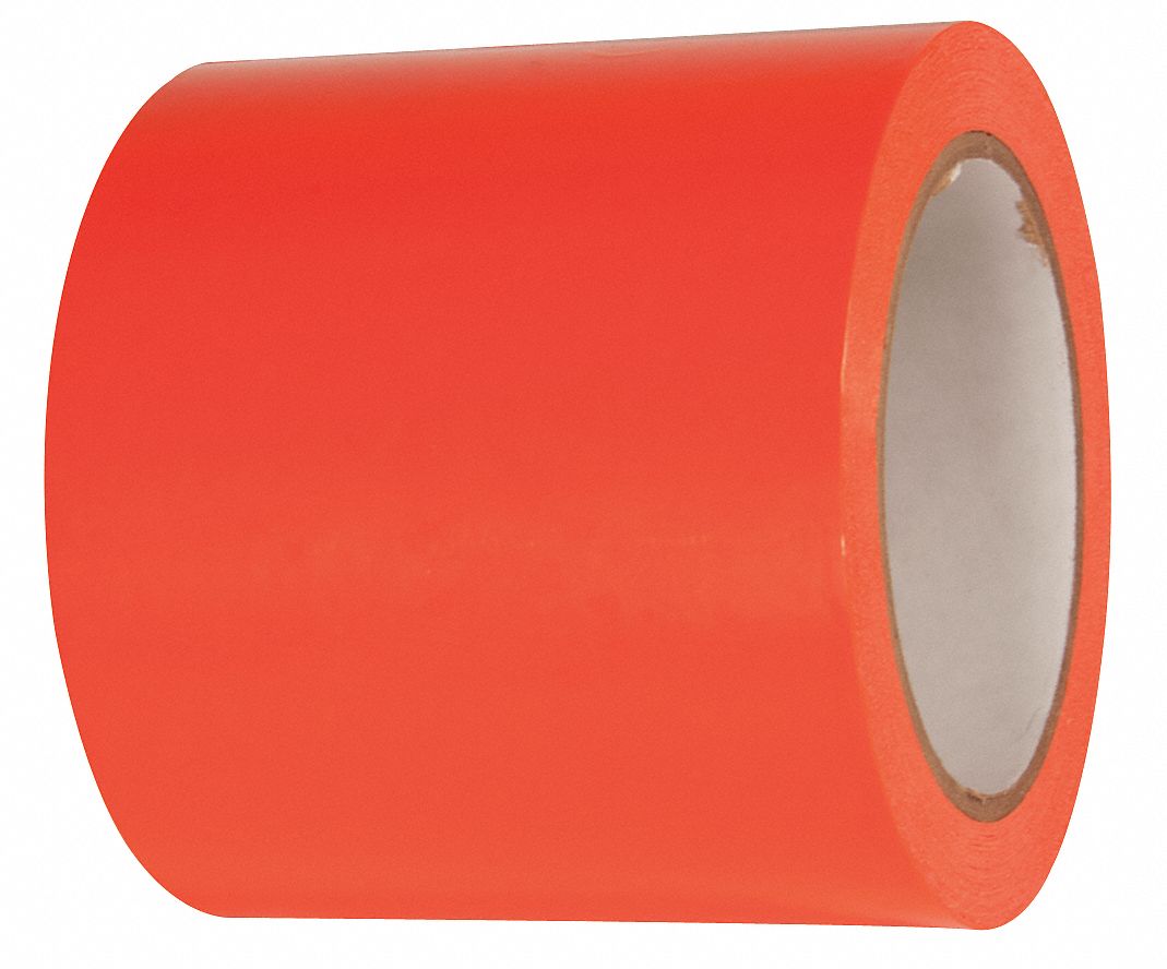 FLOOR MARKING TAPE,ROLL,4" W,PK2