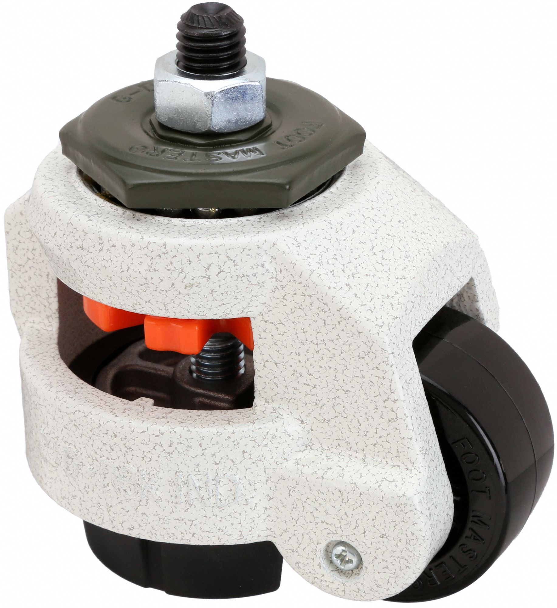 GRAINGER APPROVED Leveling Threaded Stem Caster, 550 lb Load Rating, 2