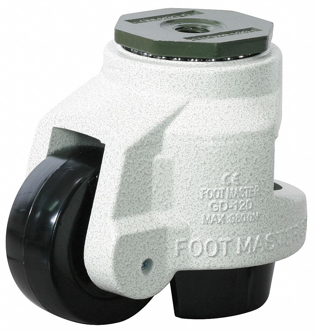 GRAINGER APPROVED Leveling Threaded Stem Caster, 2205 lb Load Rating, 3