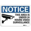 Notice: This Area Is Under 24 Hours Video Surveillance Signs