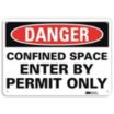 Danger: Confined Space Enter By Permit Only Signs