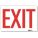 EXIT SIGN, REFLECTIVE SHEETING, ADHESIVE MOUNT, 10 IN X 14 IN NOMINAL SIGN SIZE, EXIT