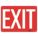 EXIT SIGN, ALUMINUM, MOUNTING HOLES, 10 IN X 14 IN NOMINAL SIGN SIZE, ENGINEER GRADE, EXIT