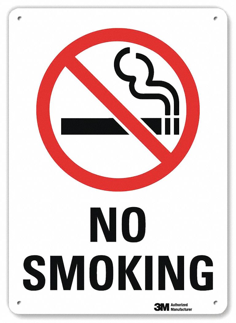 Notice Sign: Plastic, Mounting Holes Sign Mounting, 10 in x 7 in Nominal Sign Size, 0.055 in Thick